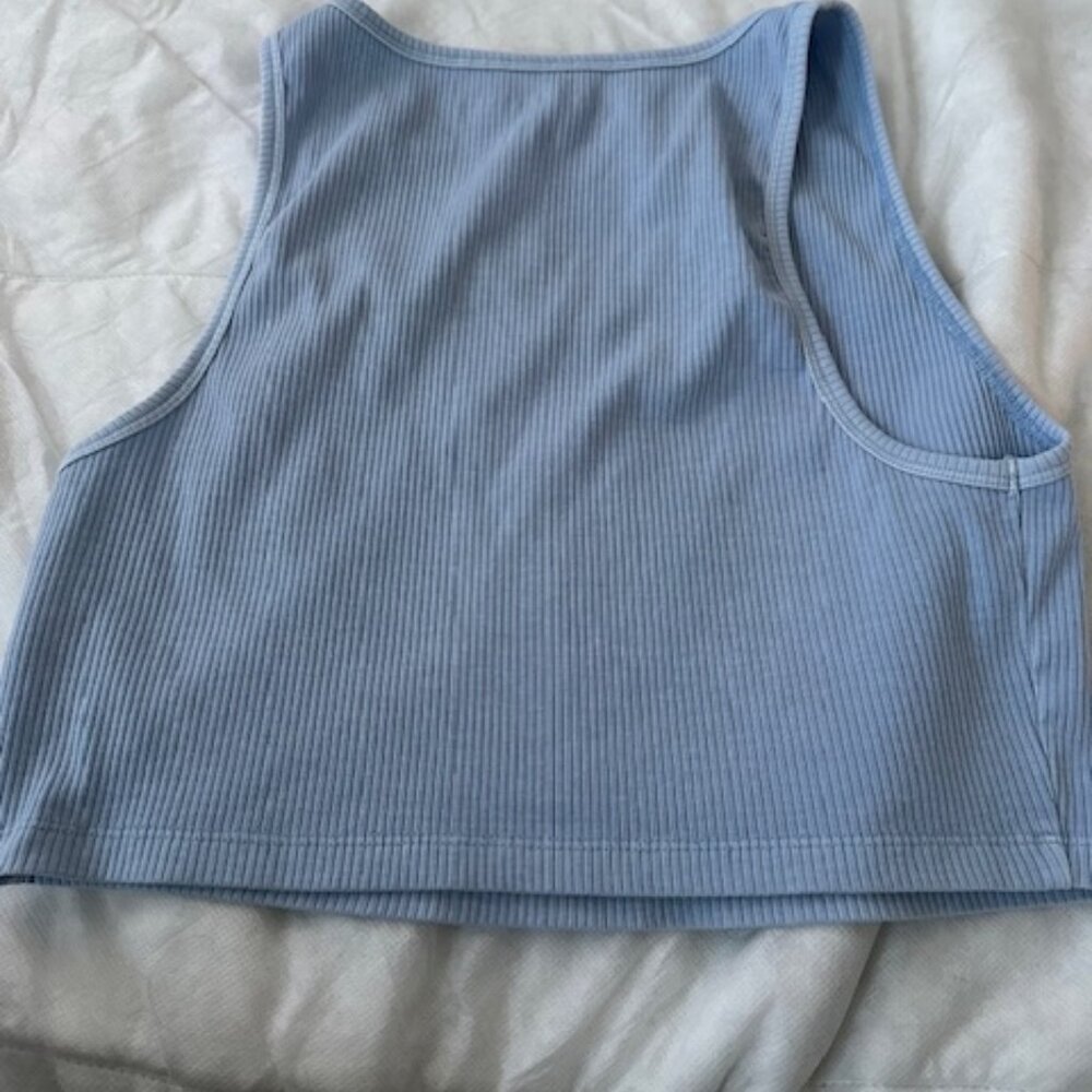 Aeropostale blue cropped tank large